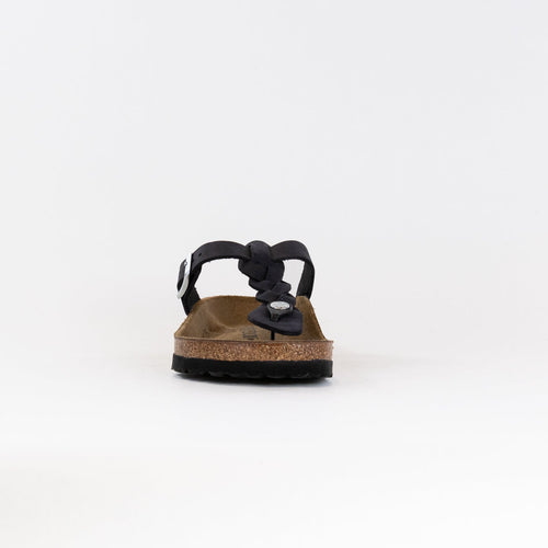 Gizeh Braided Geöltes Leder (Damen) - Schwarz