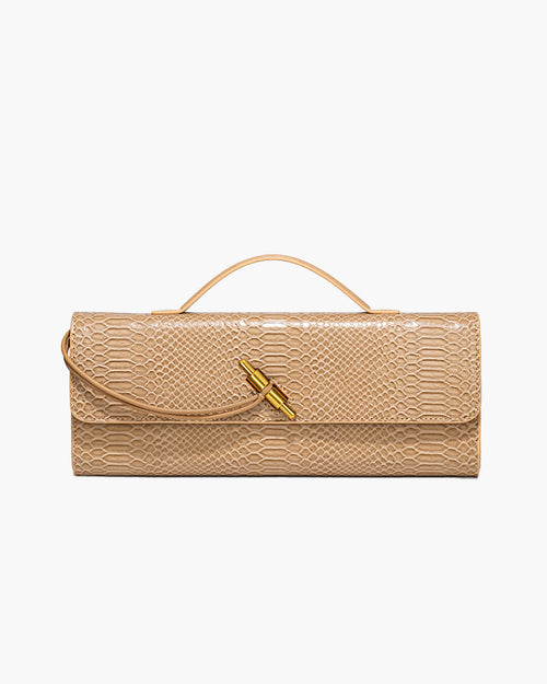 Bianca Kroko-Prägeleder-Tasche