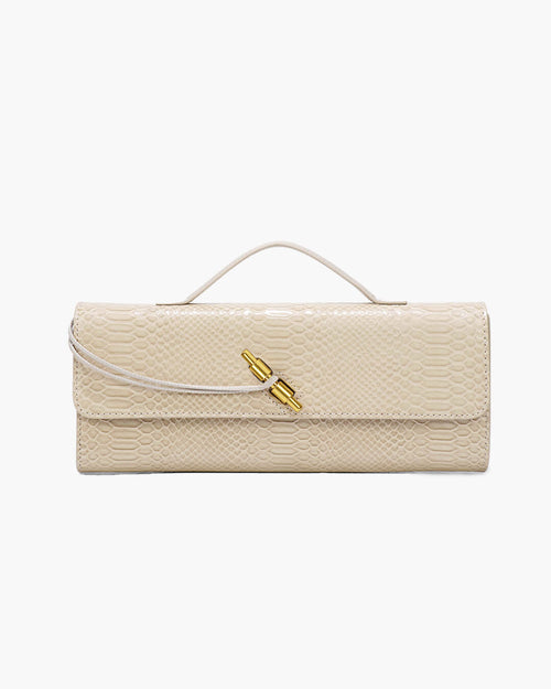 Bianca Kroko-Prägeleder-Tasche