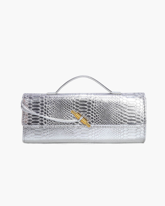 Bianca Kroko-Prägeleder-Tasche