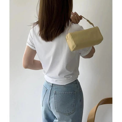 Bianca Kunstleder-Crossbody-Tasche