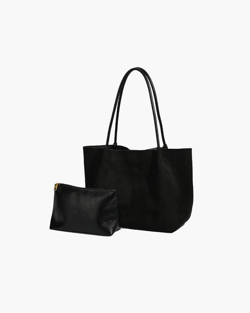 Cheska Wildleder-Shopper-Tasche mit Etui