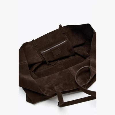 Cynthia Große Wildleder-Shopper-Tasche