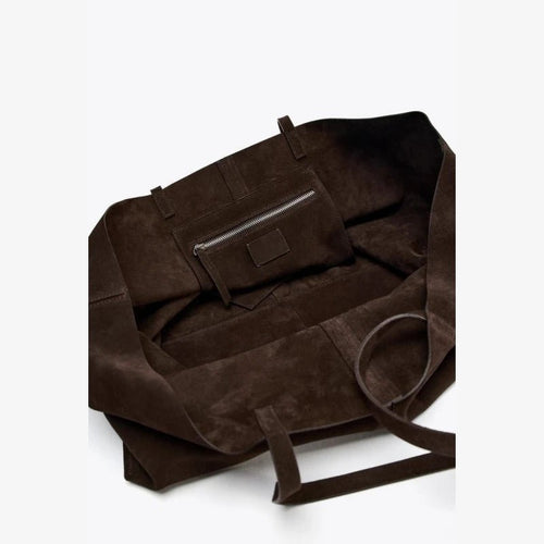 Cynthia Große Wildleder-Shopper-Tasche