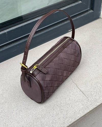 Jessica Geflochtene Wildleder-Tasche