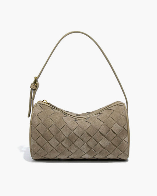 Jessica Geflochtene Wildleder-Tasche