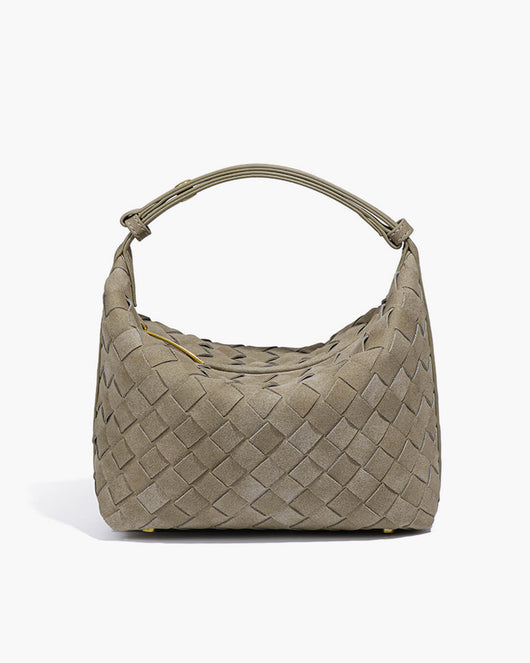 Mica Geflochtene Wildleder-Tasche