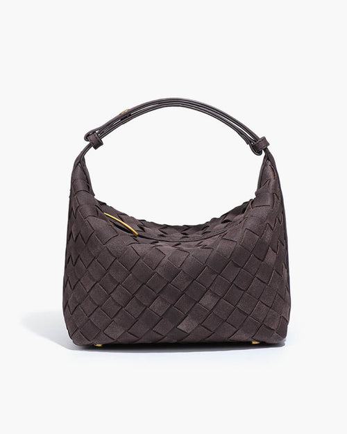 Mica Geflochtene Wildleder-Tasche