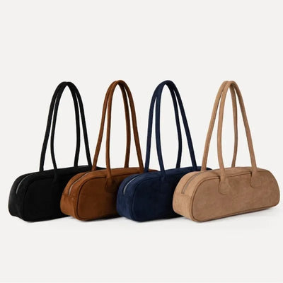 Pauleen Baguette Wildleder-Tasche