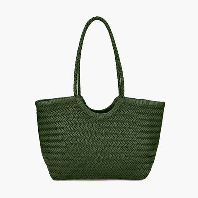 Rica Geflochtene Kunstleder-Tasche