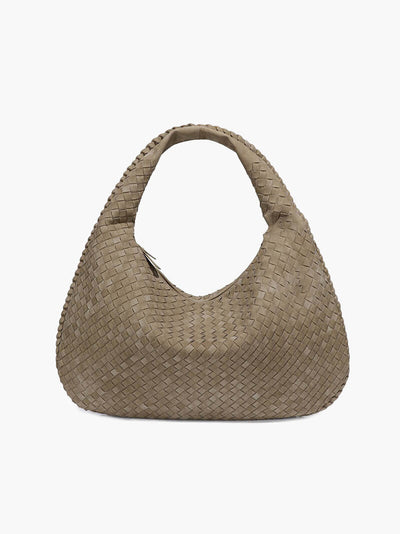 Wildleder Geflochtene Tasche XL