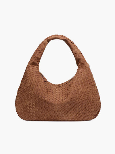 Wildleder Geflochtene Tasche XL