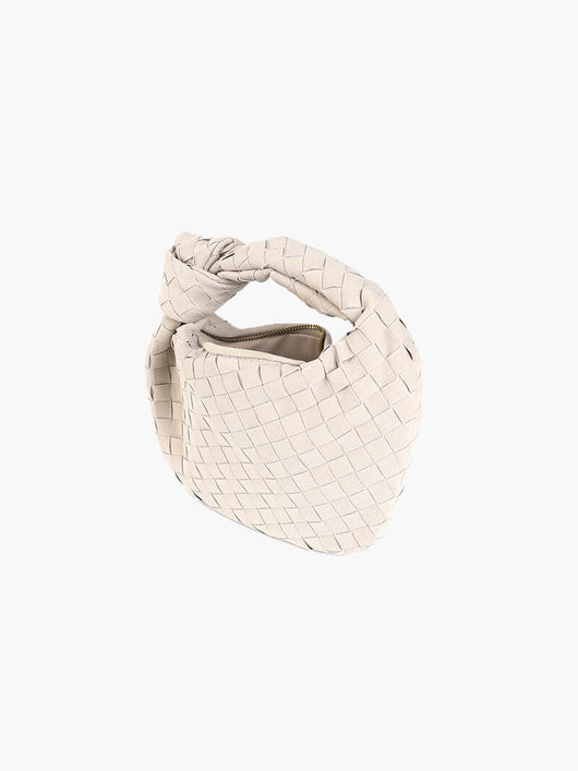 Geflochtene Mini-Tasche aus Wildleder