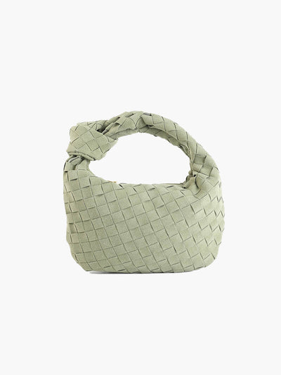 Geflochtene Mini-Tasche aus Wildleder