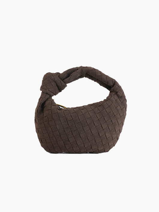 Geflochtene Mini-Tasche aus Wildleder