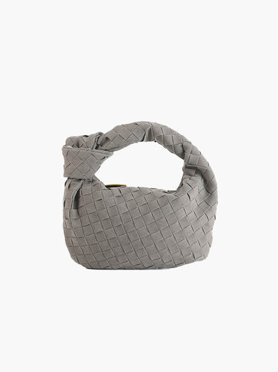 Geflochtene Mini-Tasche aus Wildleder