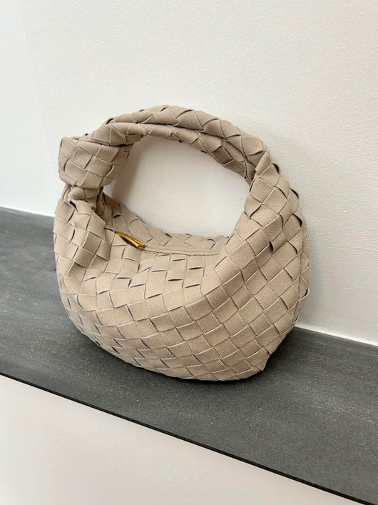 Geflochtene Mini-Tasche aus Wildleder